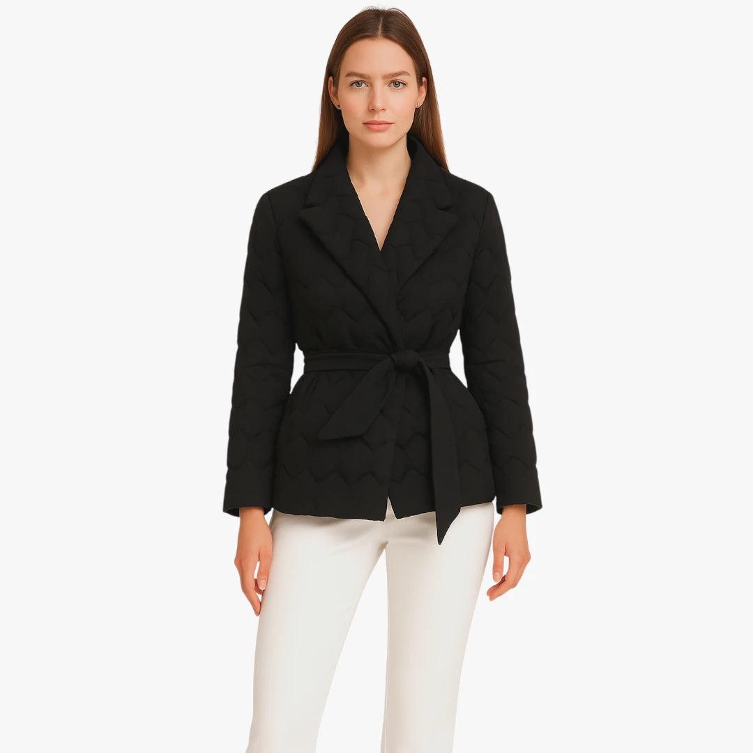 Miles & Luna Jacket - Down design with belt for women