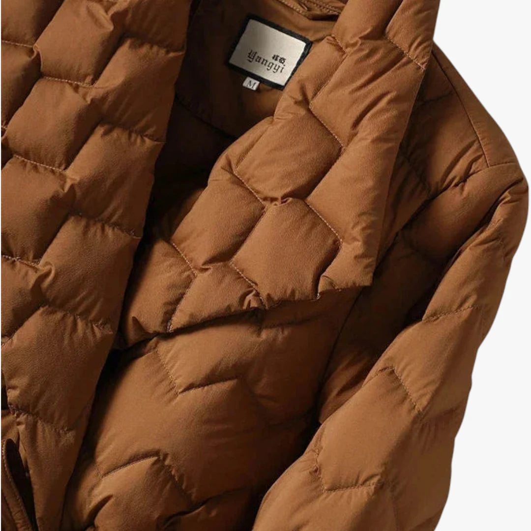 Miles & Luna Jacket - Down design with belt for women