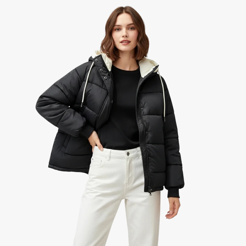 Miles & Luna Jacket - Hooded fleece-lined design for women