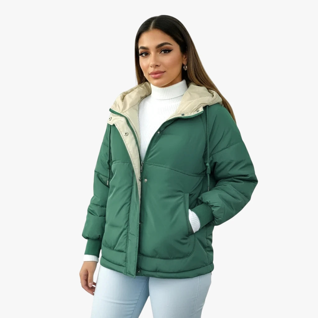 Miles & Luna Jacket - Hooded fleece-lined design for women