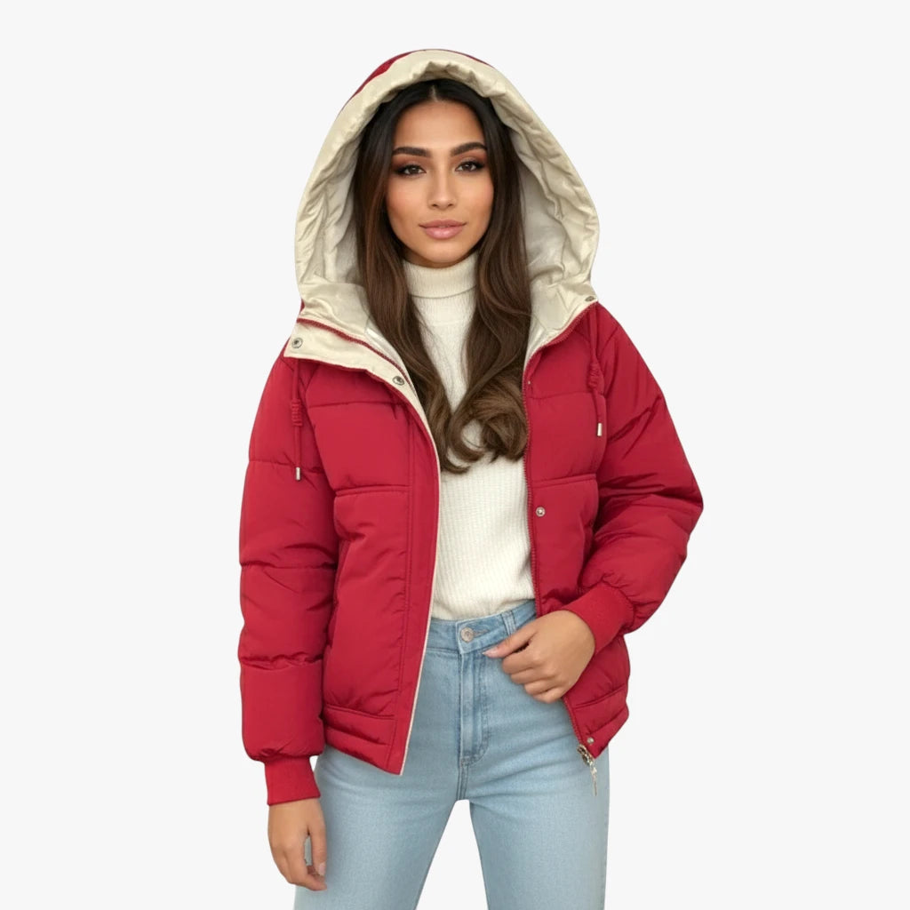 Miles & Luna Jacket - Hooded fleece-lined design for women