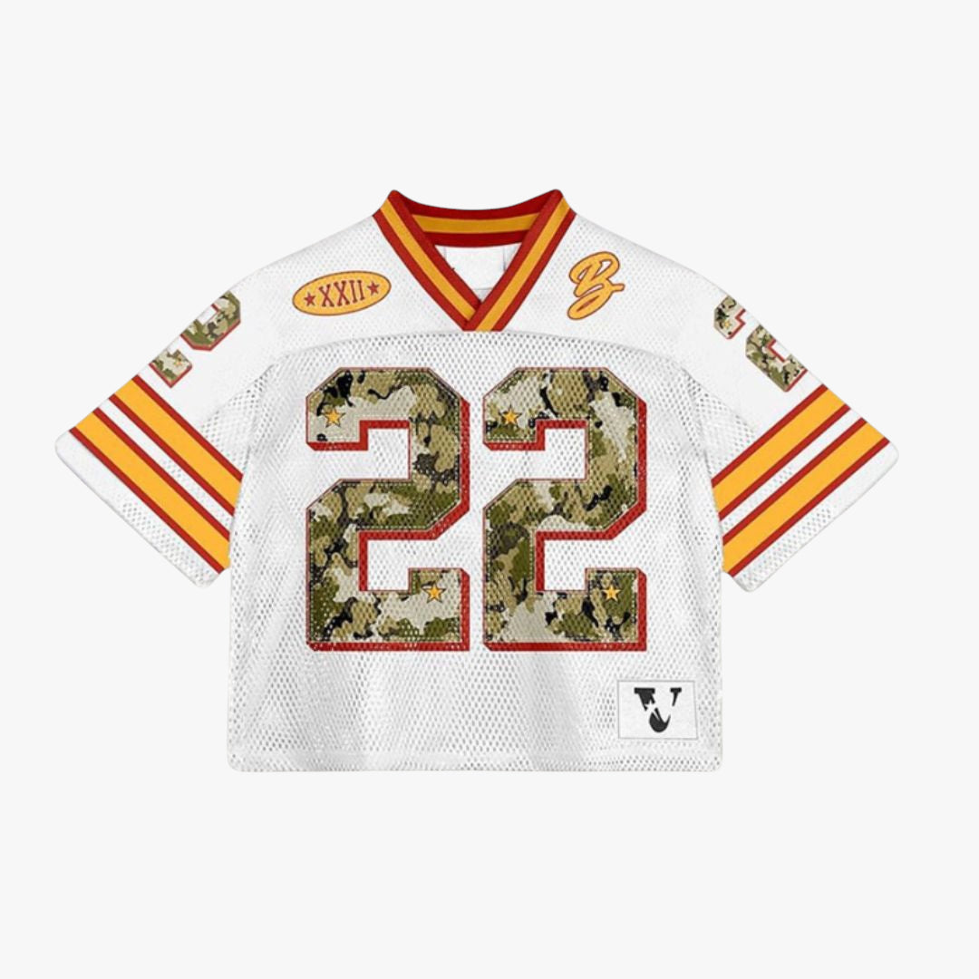 Miles & Luna Jersey - Mesh football jersey with retro style for unisex wear