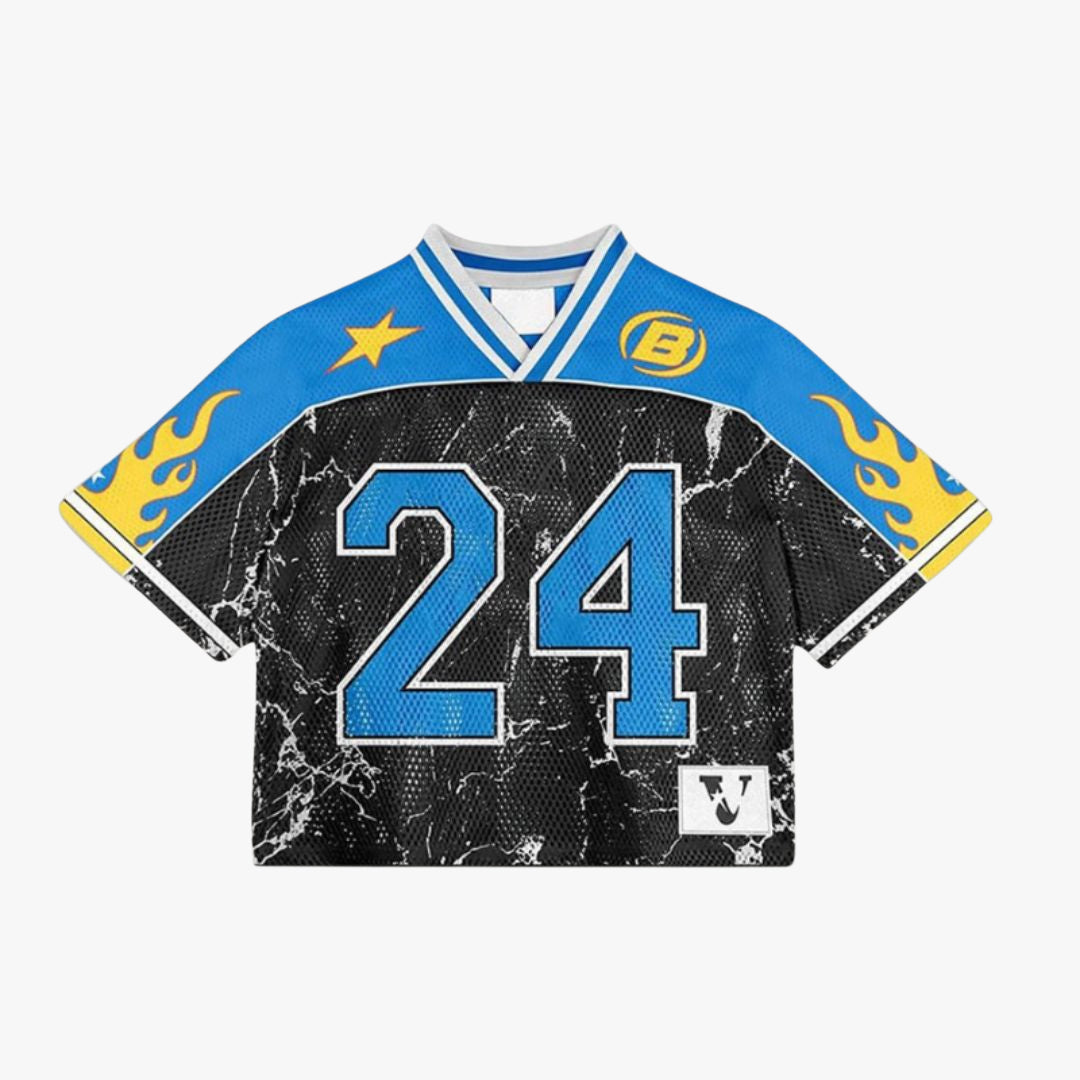Miles & Luna Jersey - Mesh football jersey with retro style for unisex wear