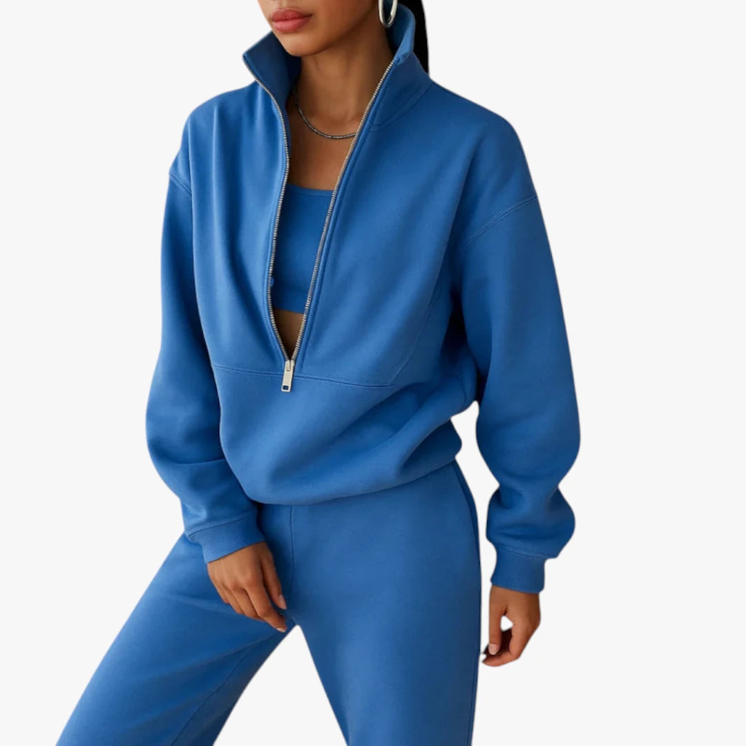 Miles & Luna Jogging Suit – Two-Piece Training Suit with Half Zip and Comfort Fit
