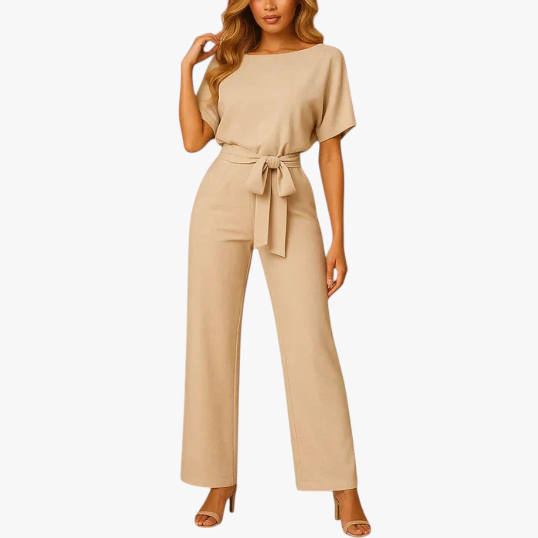 Miles & Luna Jumpsuit – Butterfly Sleeve & Wide Leg for Refined Elegance