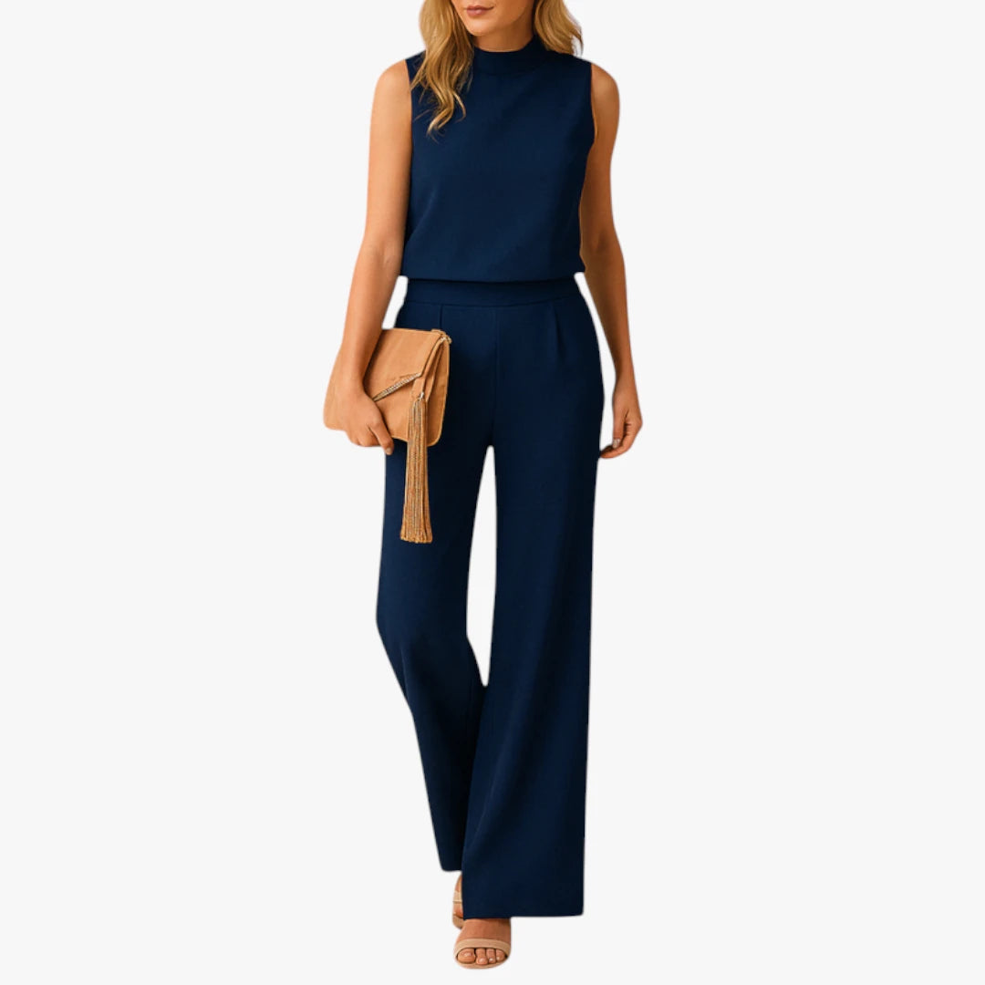 Miles & Luna Jumpsuit – Soft Fabric & Wide Legs for Elegant Comfort