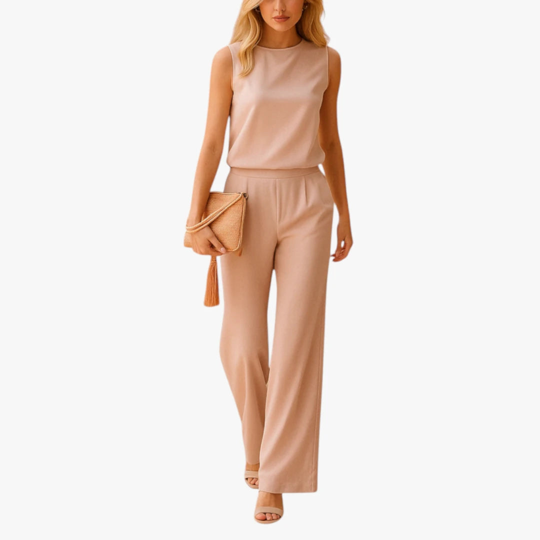 Miles & Luna Jumpsuit – Soft Fabric & Wide Legs for Elegant Comfort
