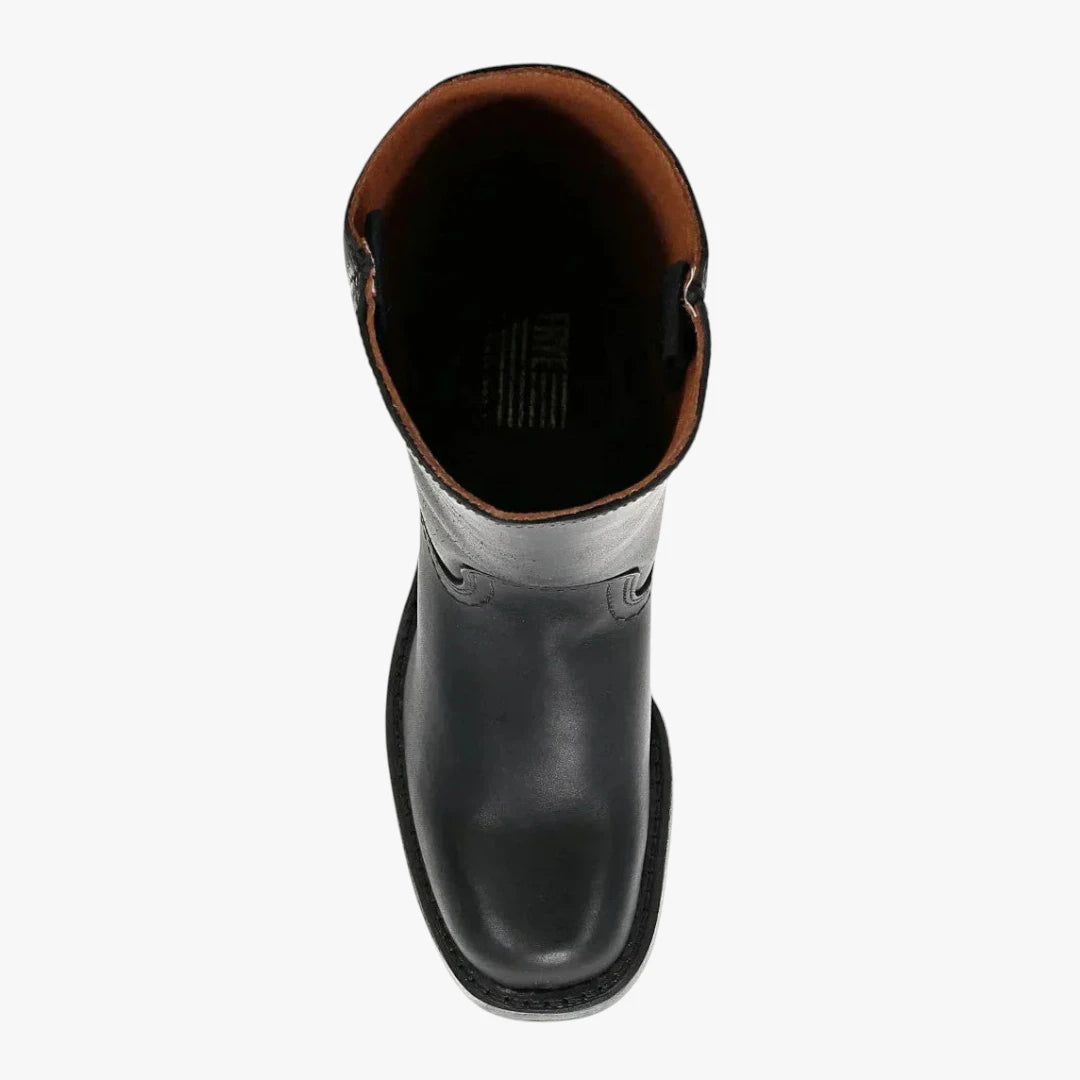 Miles & Luna Knee High Boots with Square Toe and Block Heel Timeless Chic for Women