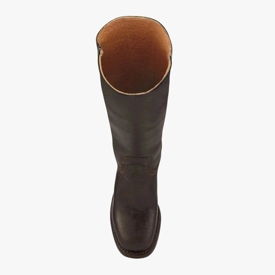 Miles & Luna Knee High Boots with Square Toe and Block Heel Timeless Chic for Women