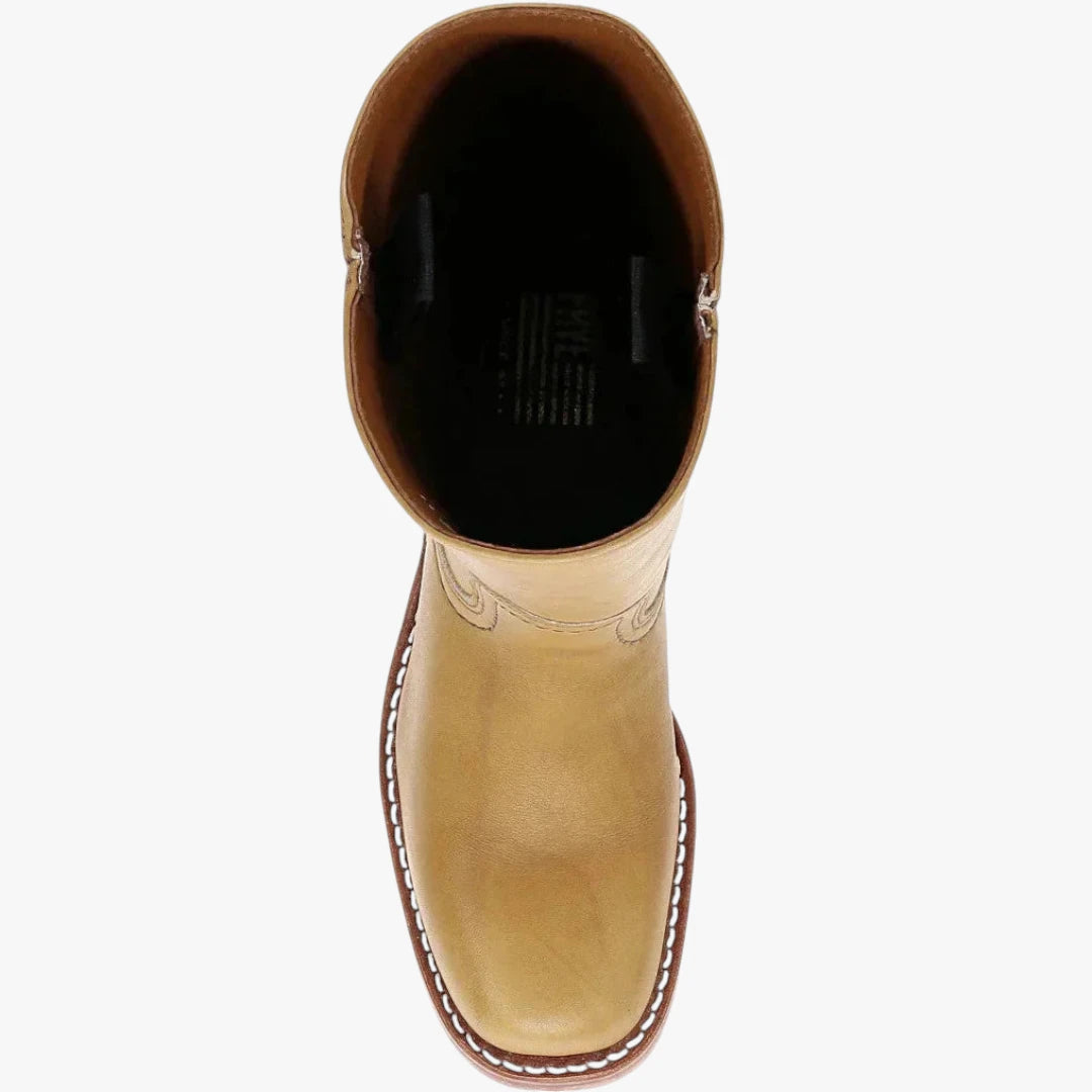 Miles & Luna Knee High Boots with Square Toe and Block Heel Timeless Chic for Women