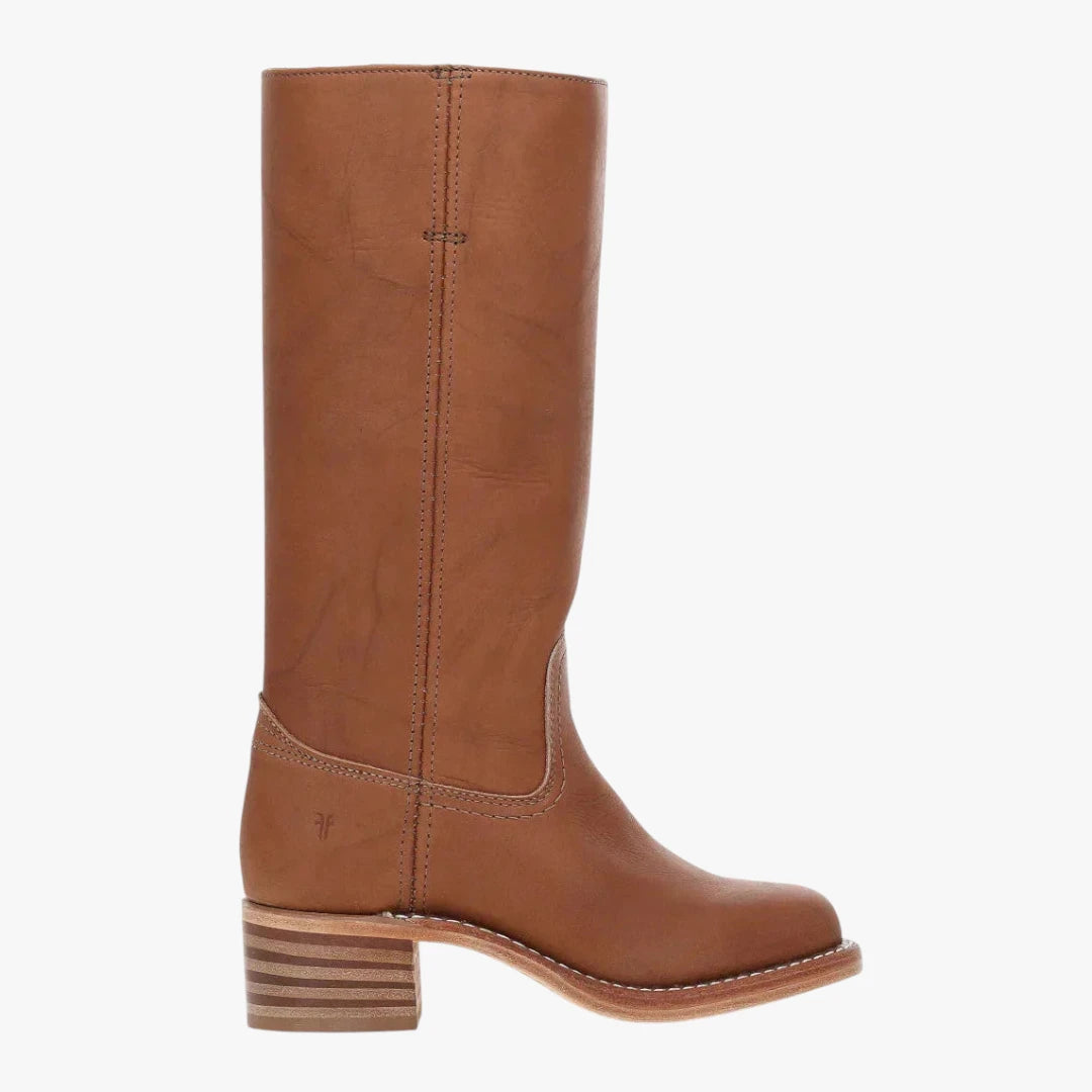 Miles & Luna Knee High Boots with Square Toe and Block Heel Timeless Chic for Women
