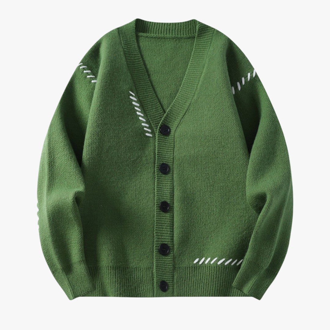 Miles & Luna Knitted Cardigan Sweater Button-Up Soft Wool Blend for Women