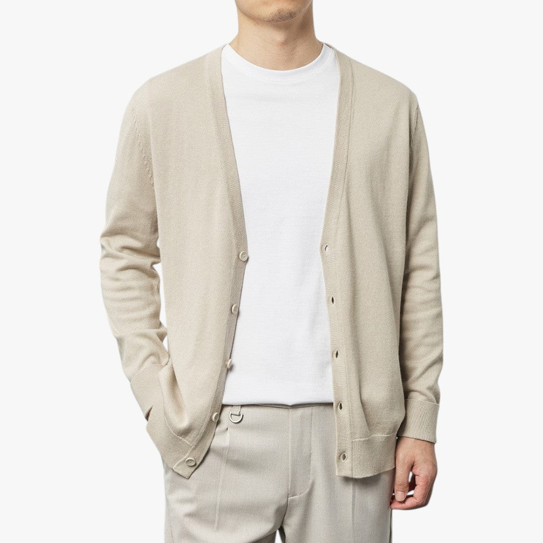 Miles & Luna Lightweight Knitted Cardigan With Buttons for Men