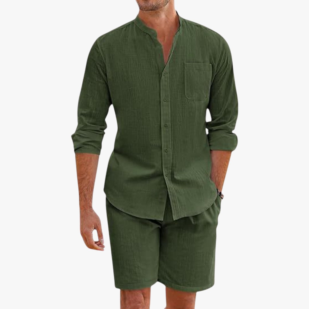 Miles & Luna Linen Set 2-Piece Summer Outfit for Men