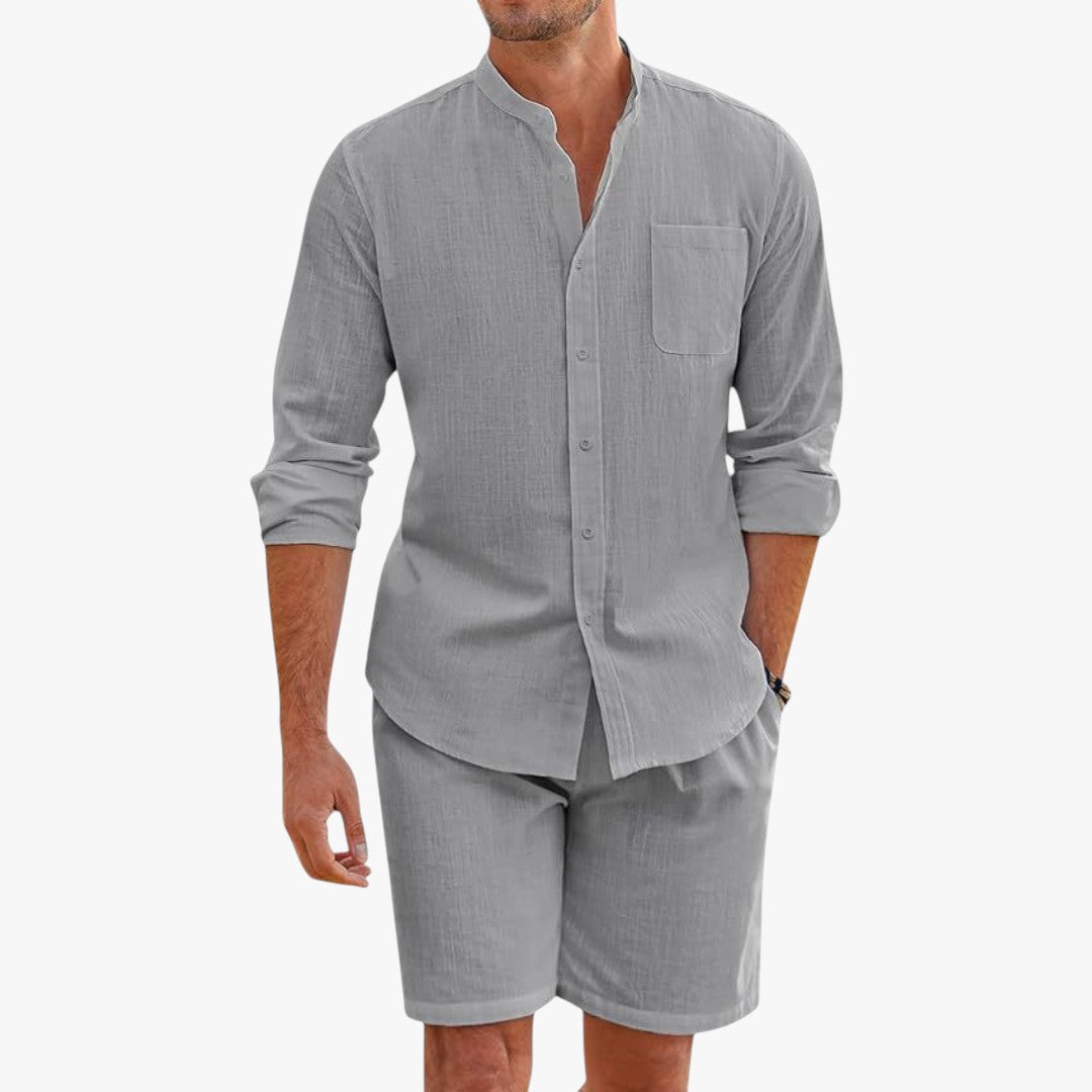 Miles & Luna Linen Set 2-Piece Summer Outfit for Men