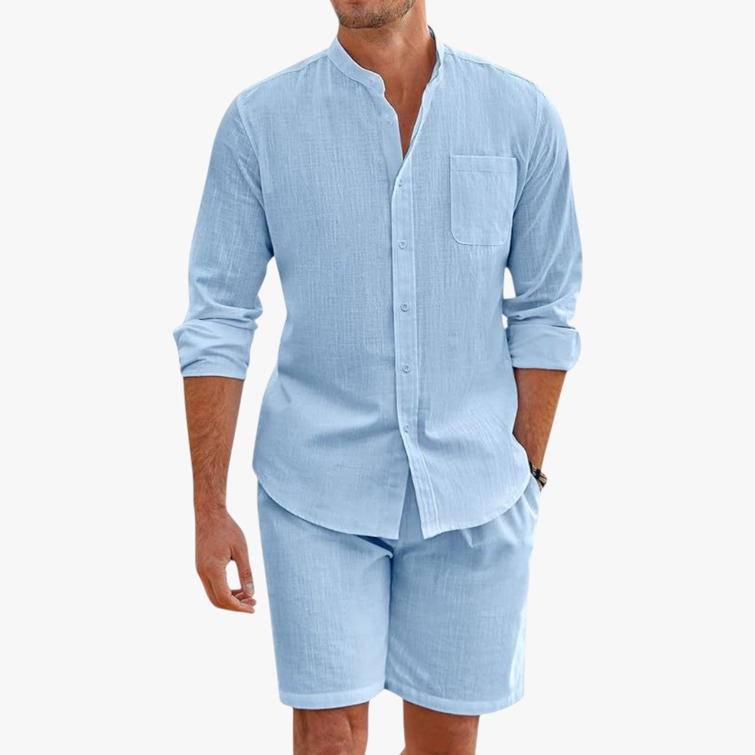 Miles & Luna Linen Set 2-Piece Summer Outfit for Men