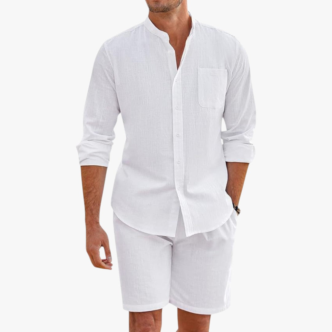 Miles & Luna Linen Set 2-Piece Summer Outfit for Men