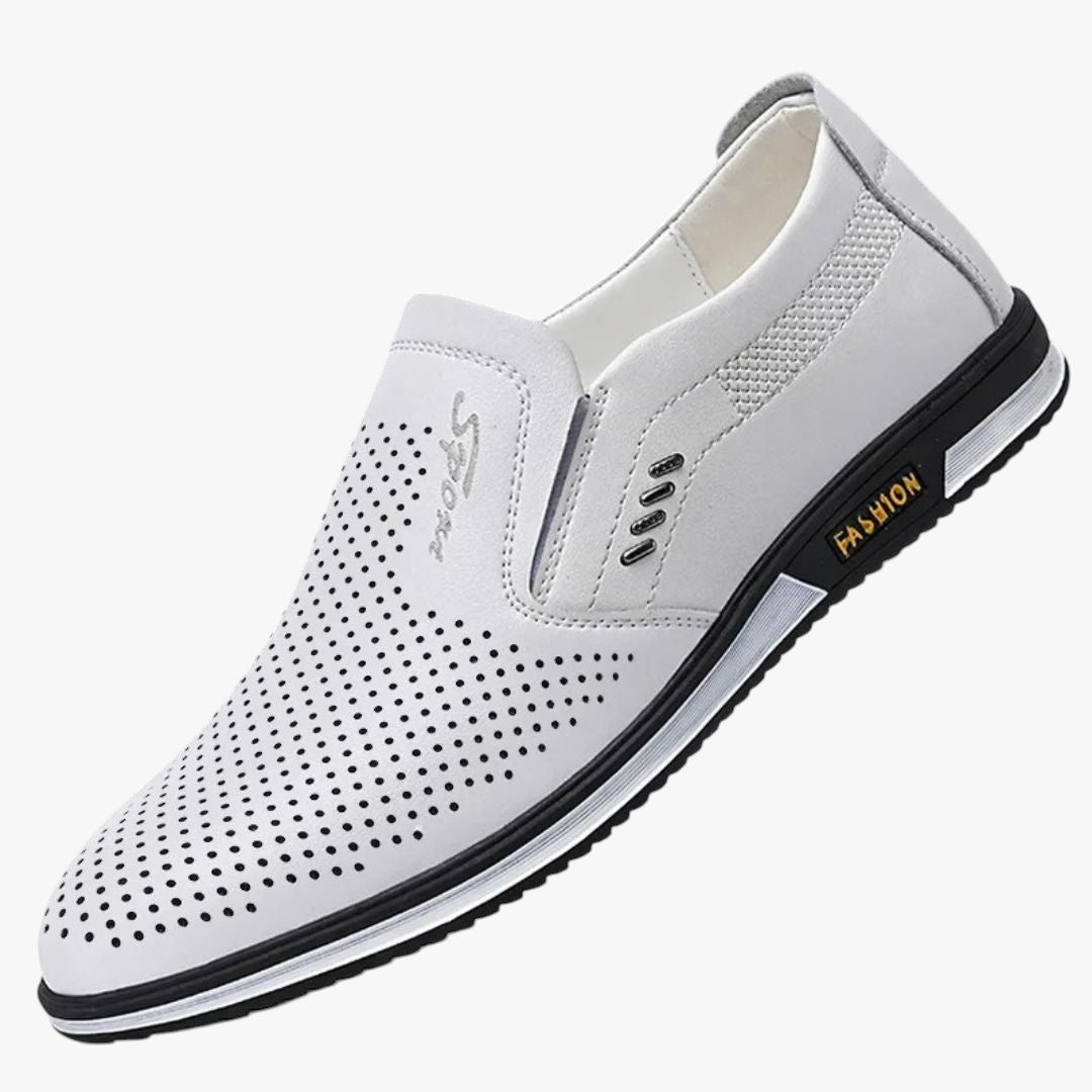 Miles & Luna Loafers - Leather slip-on loafers for formal and casual wear for men