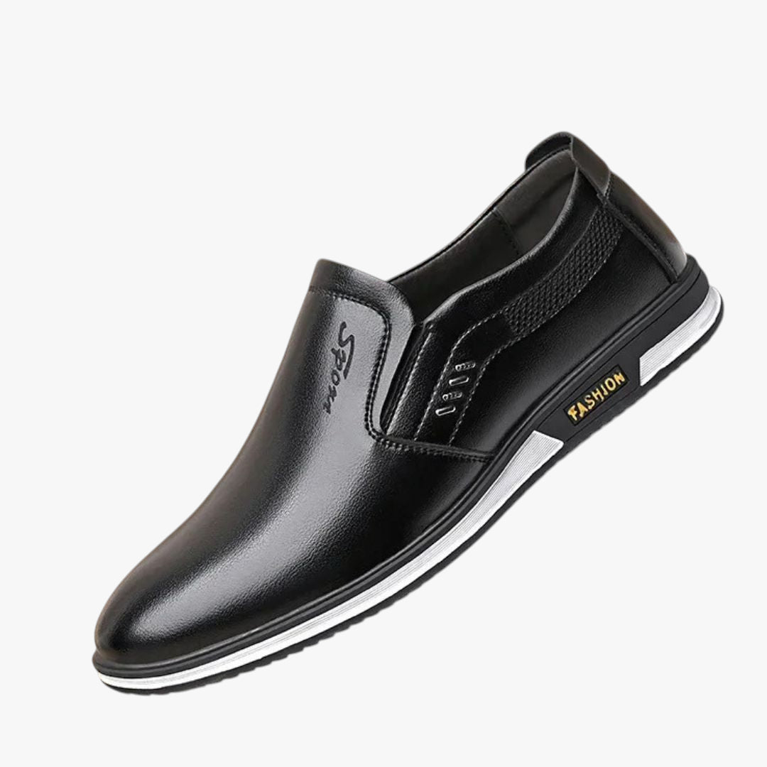 Miles & Luna Loafers - Leather slip-on loafers for formal and casual wear for men