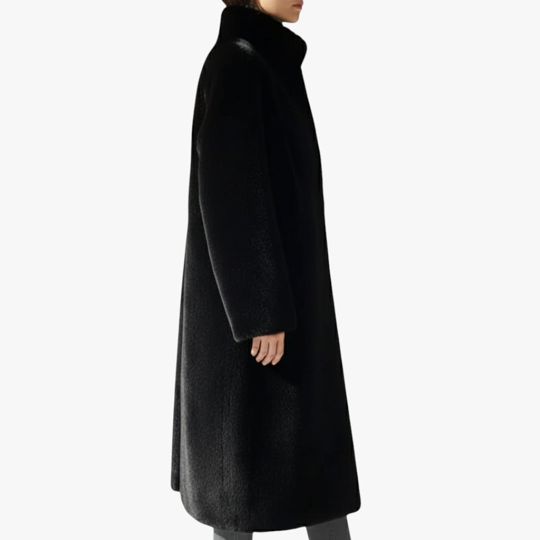 Miles & Luna Long Faux Fur Coat for Women