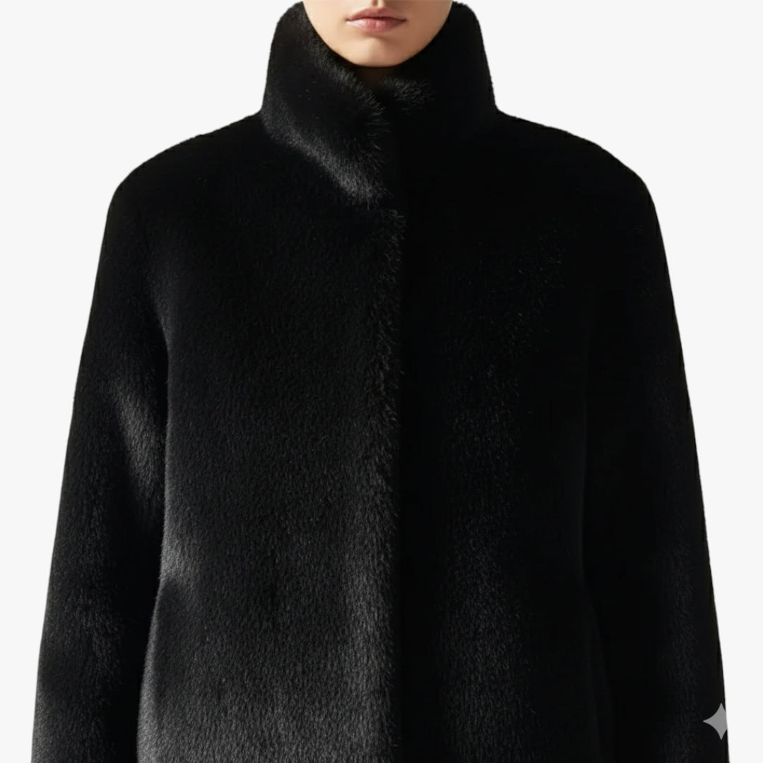 Miles & Luna Long Faux Fur Coat for Women