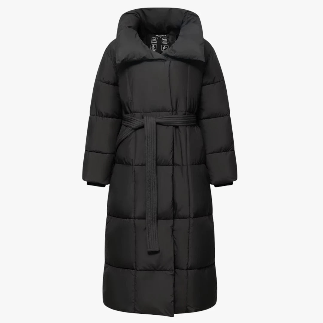 Miles & Luna Longline Winter Puffer Jacket Waterproof Windproof Warm Coat for Women