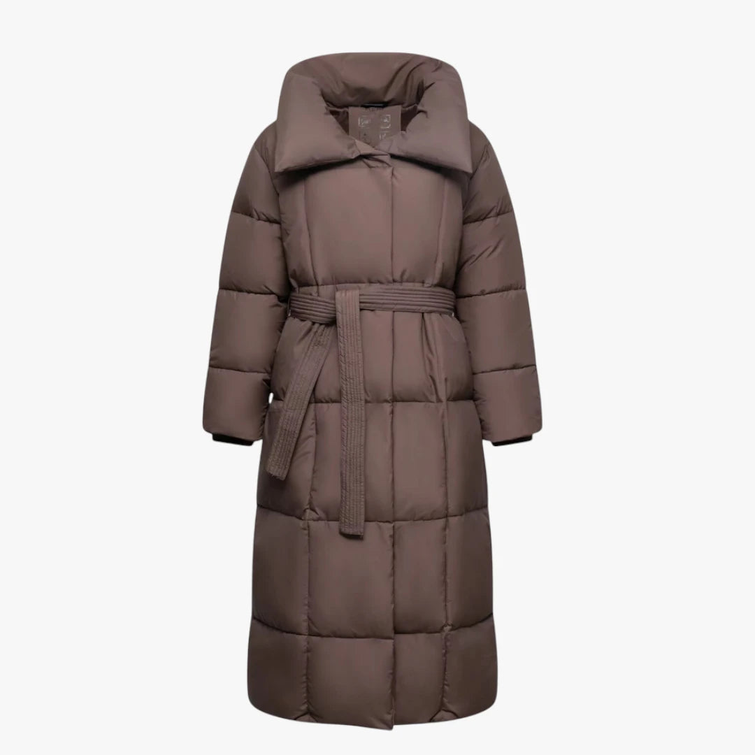 Miles & Luna Longline Winter Puffer Jacket Waterproof Windproof Warm Coat for Women
