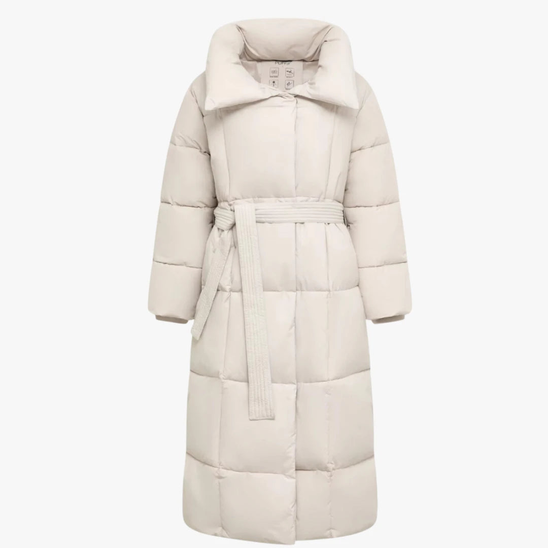 Miles & Luna Longline Winter Puffer Jacket Waterproof Windproof Warm Coat for Women
