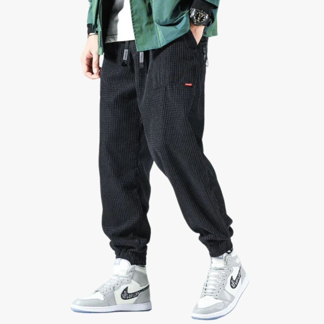 Miles & Luna Loose Corduroy Pants for Men