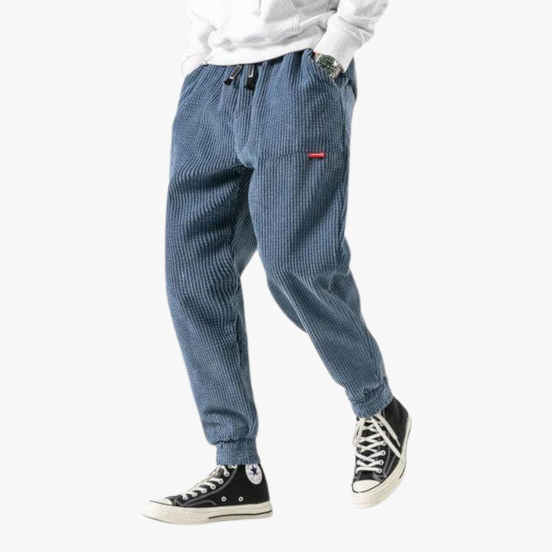 Miles & Luna Loose Corduroy Pants for Men