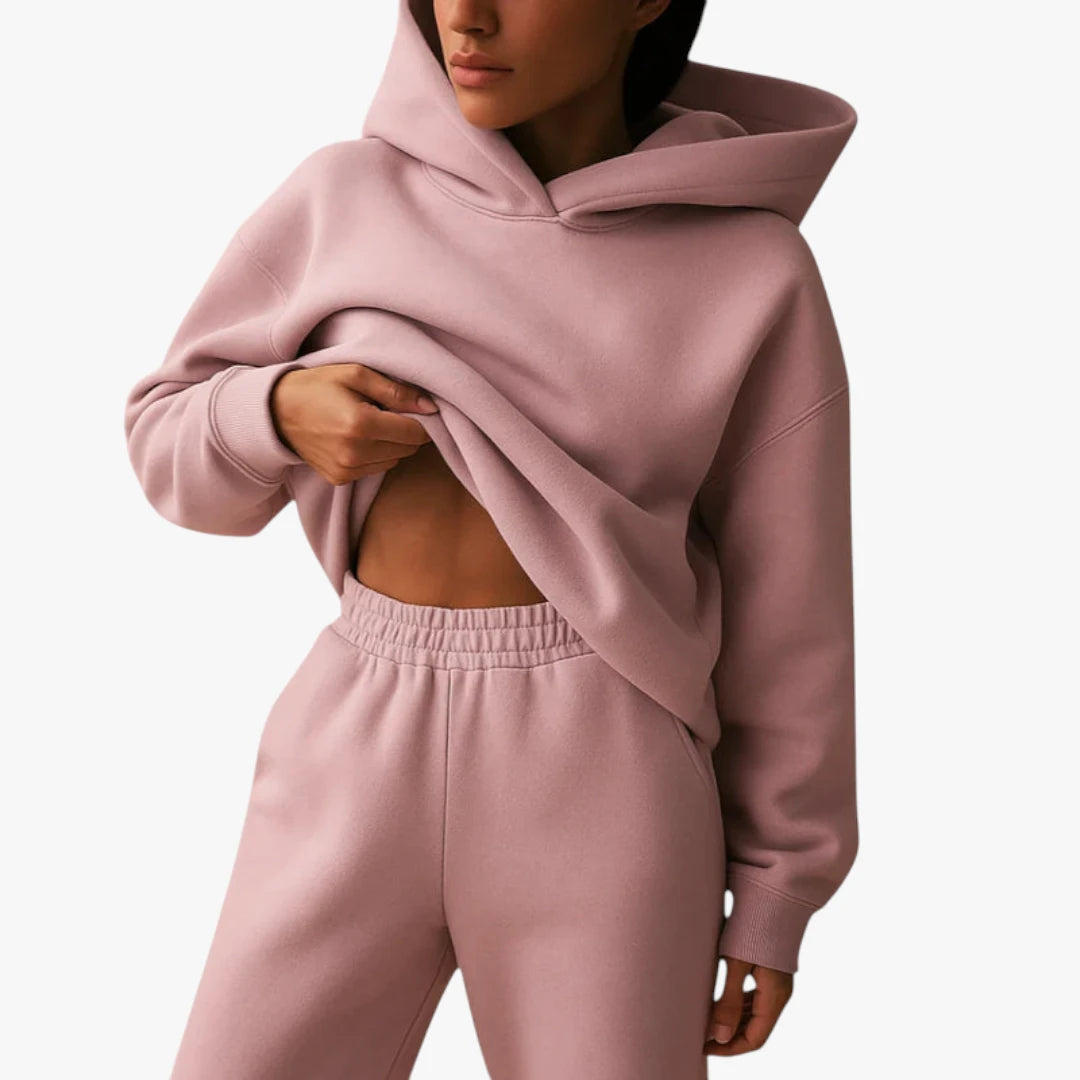 Miles & Luna Loungewear Set – Oversized Hoodie & Stretchy Pants
