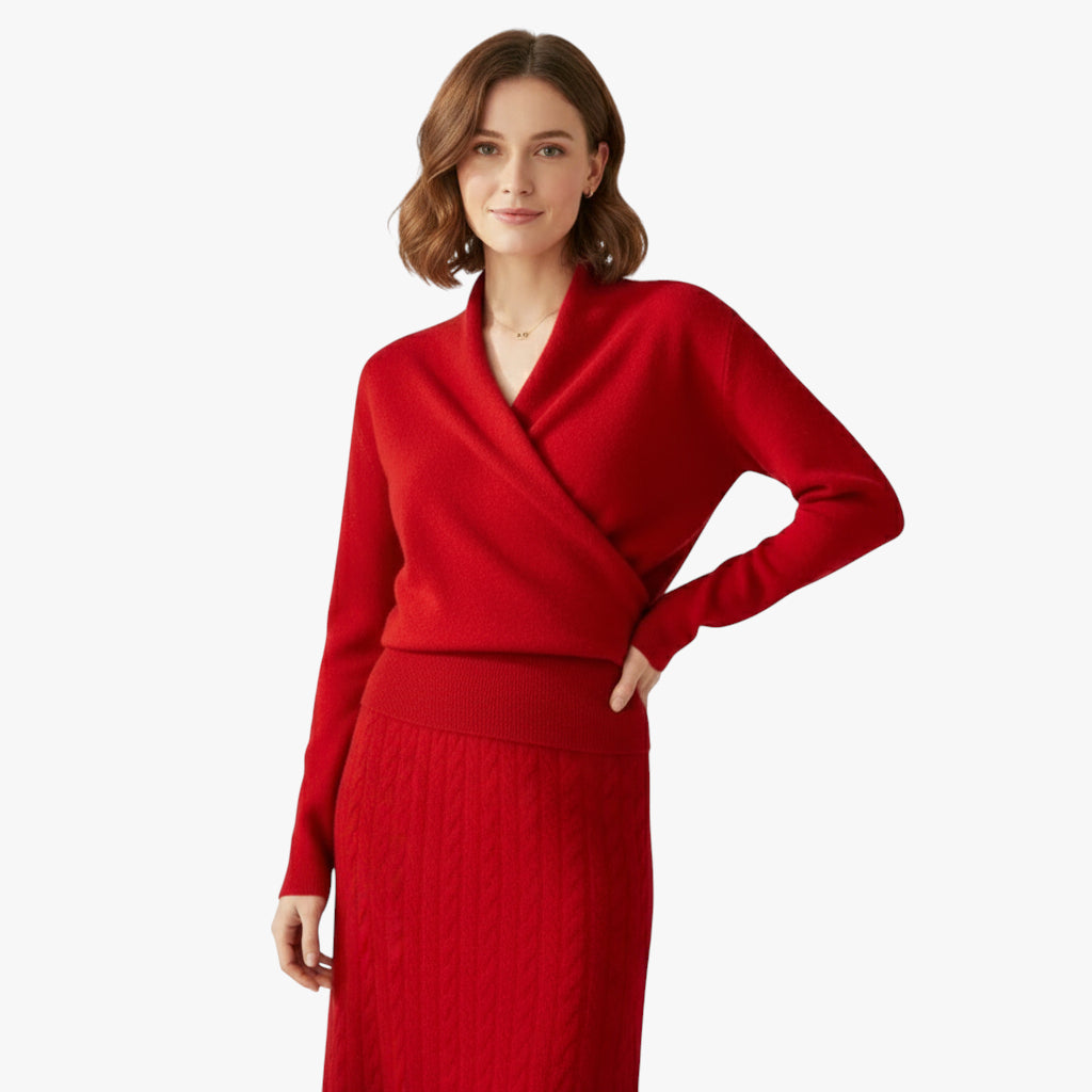 Miles & Luna Luxe Cashmere Sweater with Relaxed Silhouette and Timeless Elegant Style for Women