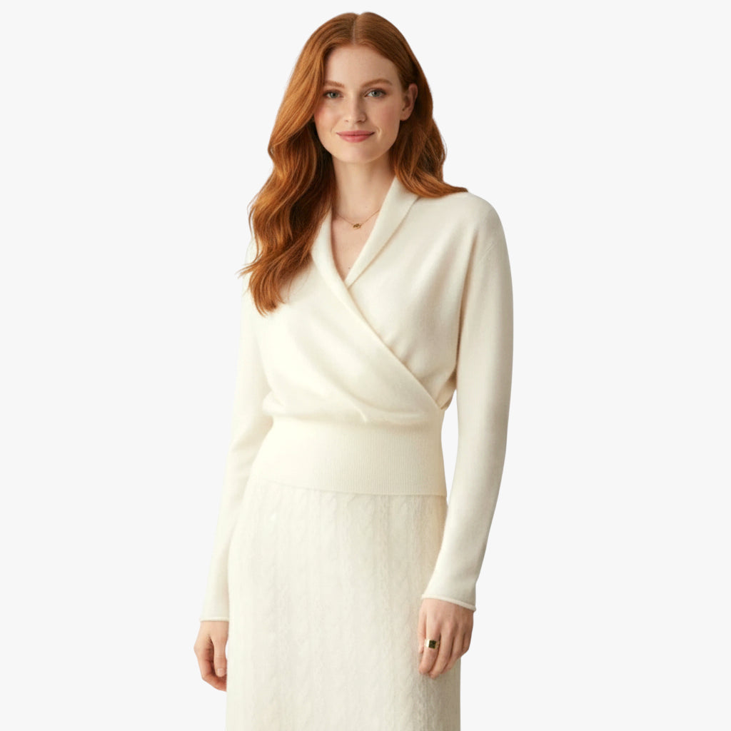 Miles & Luna Luxe Cashmere Sweater with Relaxed Silhouette and Timeless Elegant Style for Women