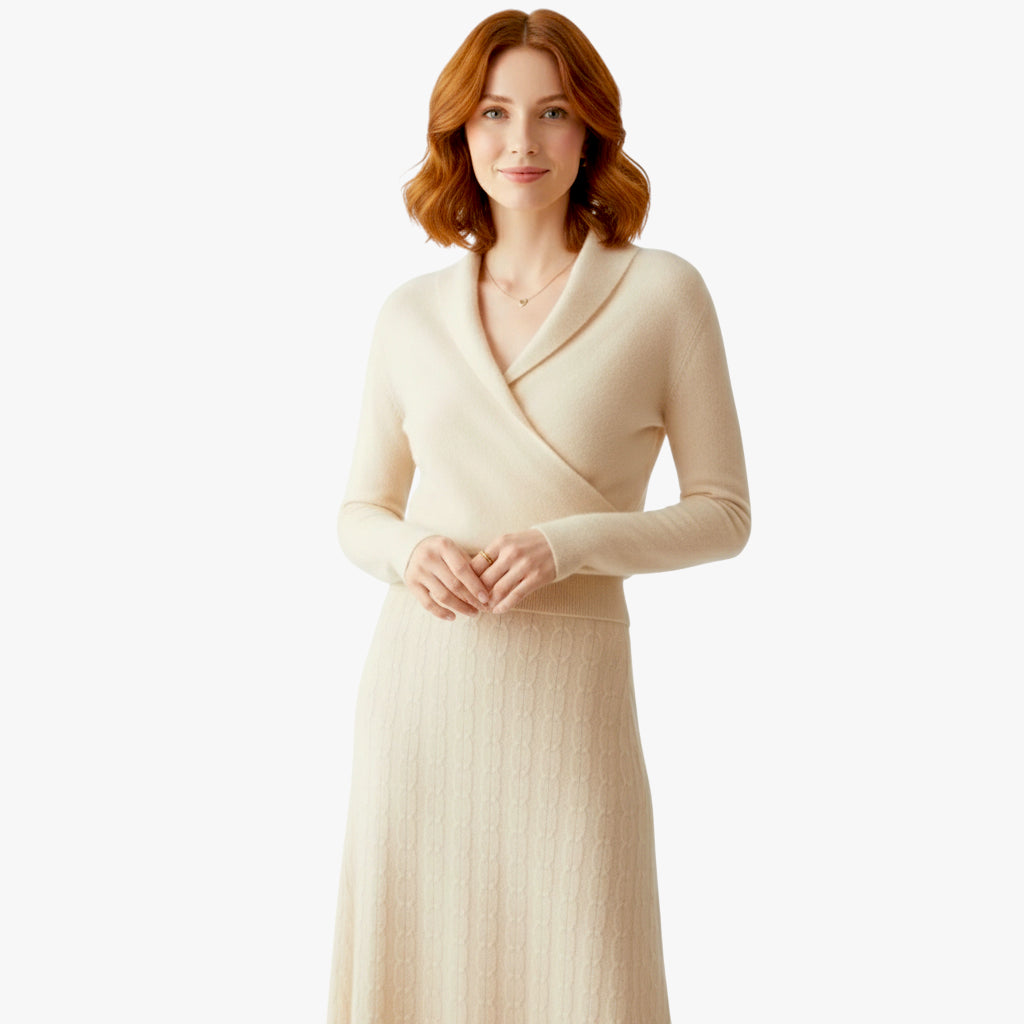 Miles & Luna Luxe Cashmere Sweater with Relaxed Silhouette and Timeless Elegant Style for Women