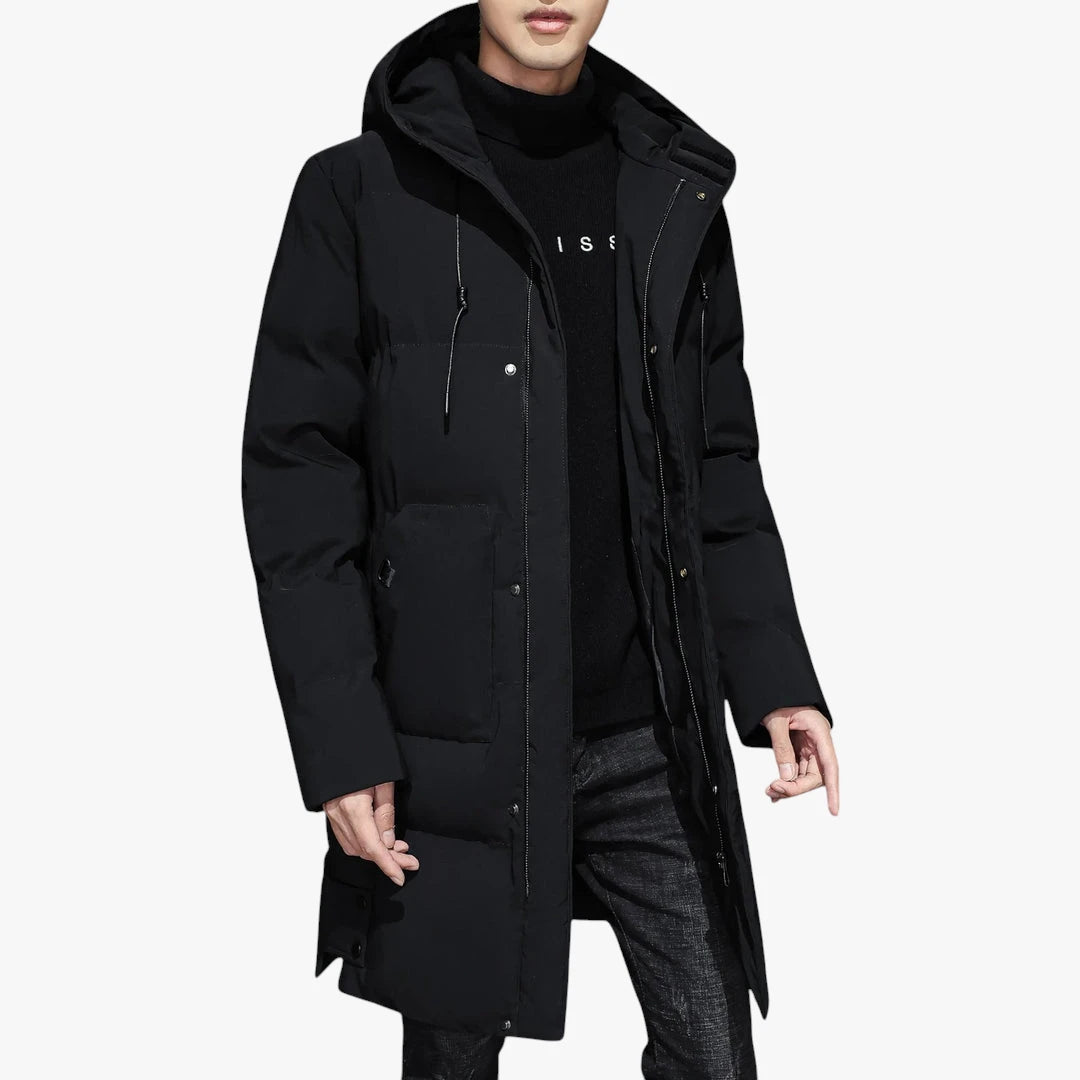 Miles & Luna New Winter Long Coat Parka Jacket with Warm Insulation for Women