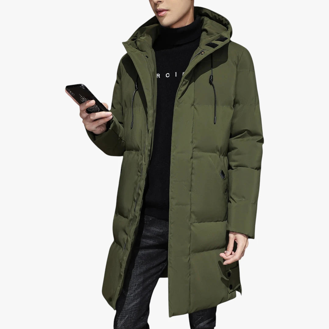 Miles & Luna New Winter Long Coat Parka Jacket with Warm Insulation for Women
