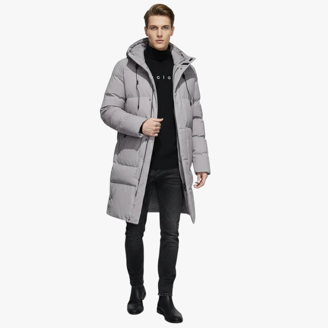 Miles & Luna New Winter Long Coat Parka Jacket with Warm Insulation for Women