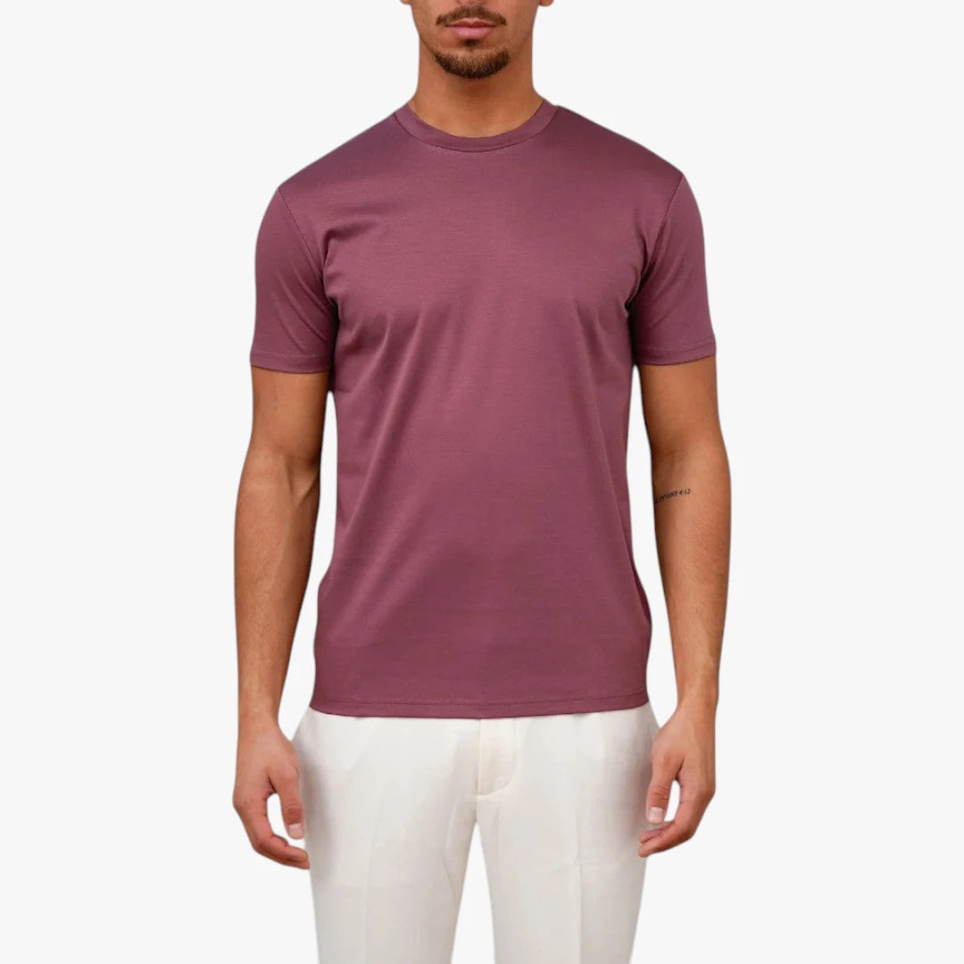 Miles & Luna Premium Cotton T-Shirt with Tailored Fit and Timeless Style for Men