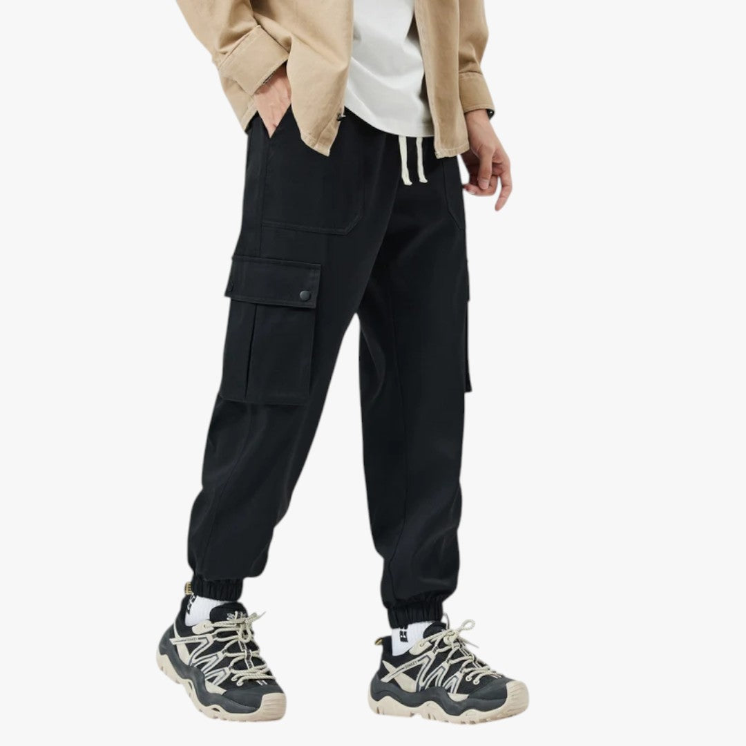 Miles & Luna Relaxed Fit Cargo Jeans for Men