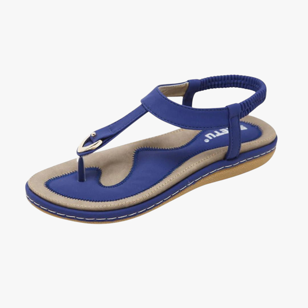 Miles & Luna Sandals - Orthopedic T-strap sandals with supportive sole for women