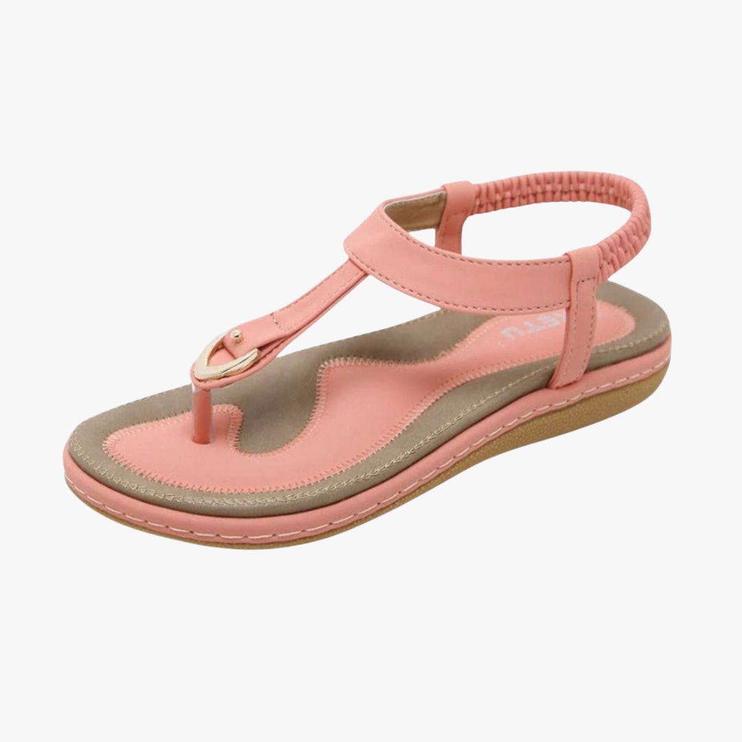 Miles & Luna Sandals - Orthopedic T-strap sandals with supportive sole for women