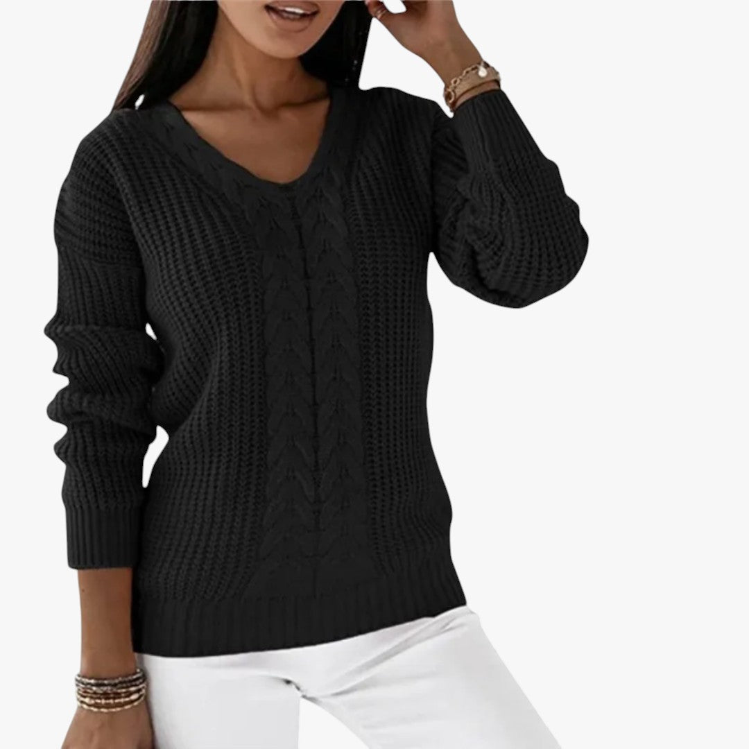 Miles & Luna Scandinavian Knitted Sweater for Women