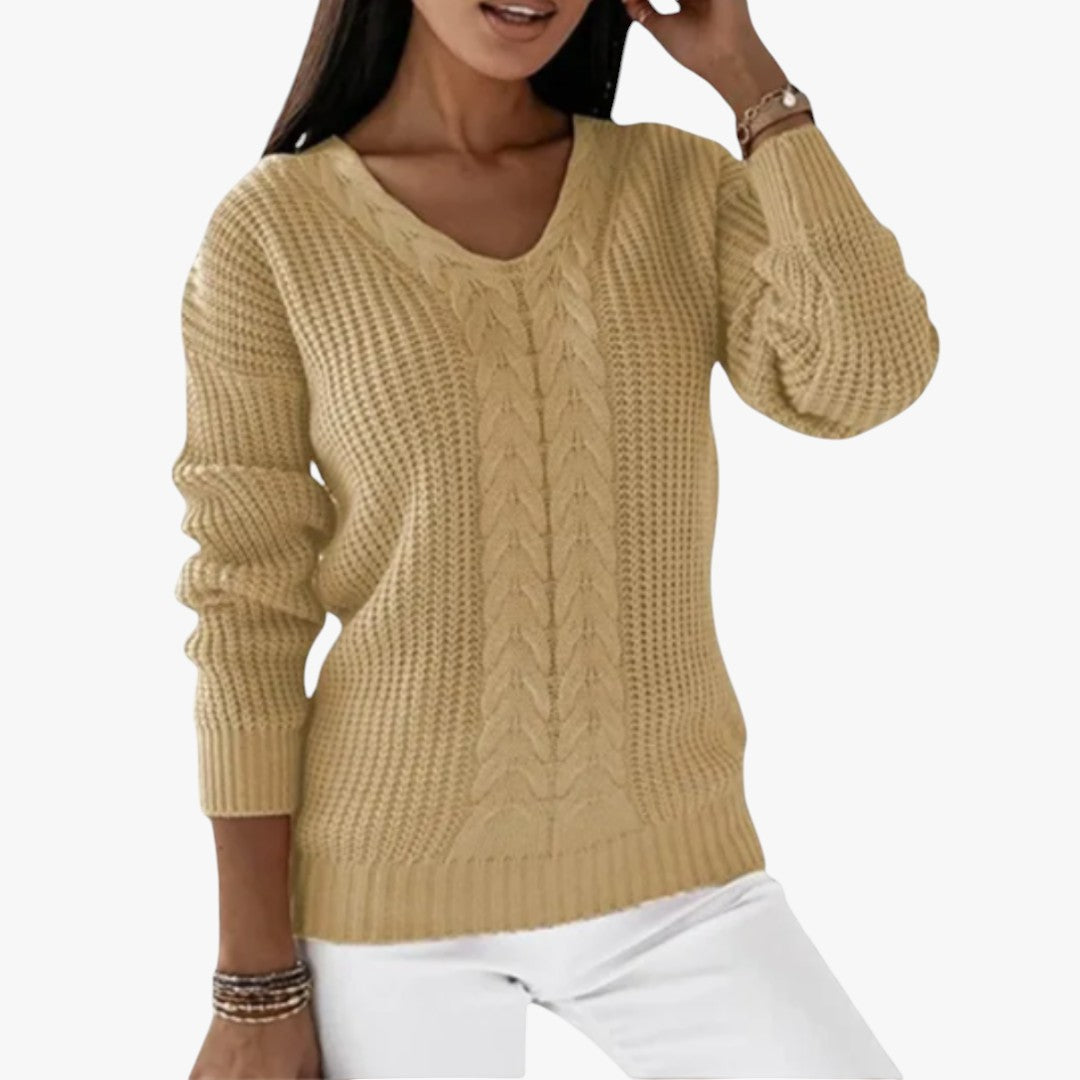 Miles & Luna Scandinavian Knitted Sweater for Women