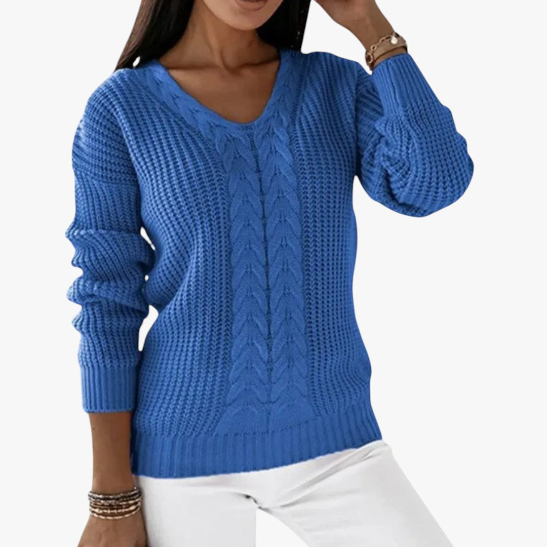 Miles & Luna Scandinavian Knitted Sweater for Women