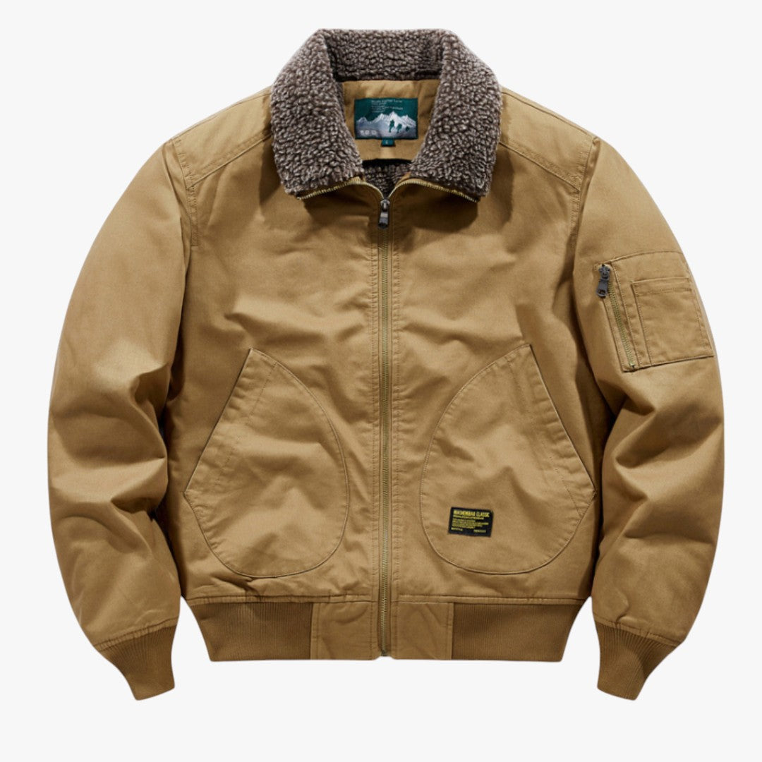 Miles & Luna Sherpa Lined Work Jacket for Men