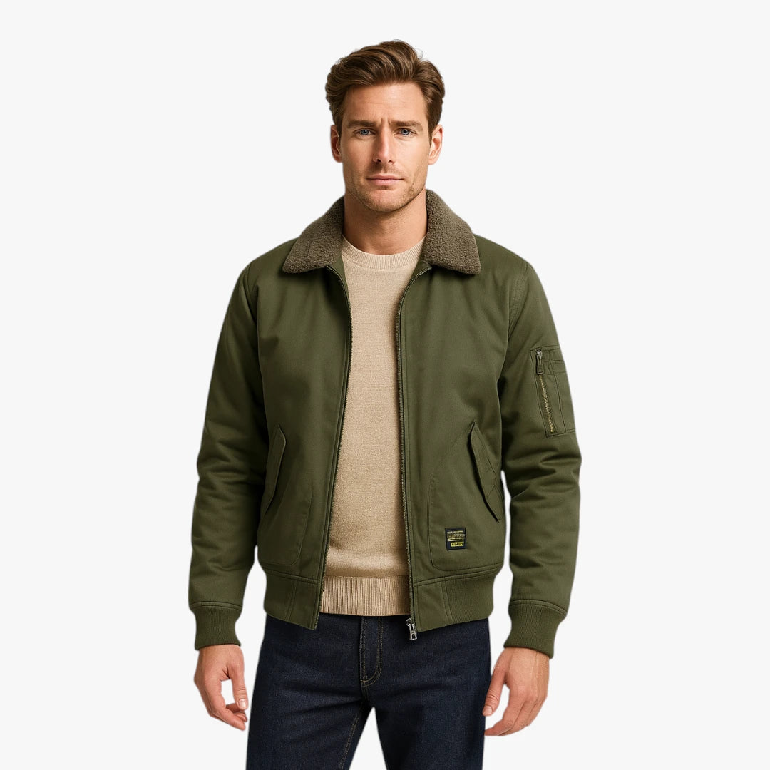 Miles & Luna Sherpa Lined Work Jacket for Men