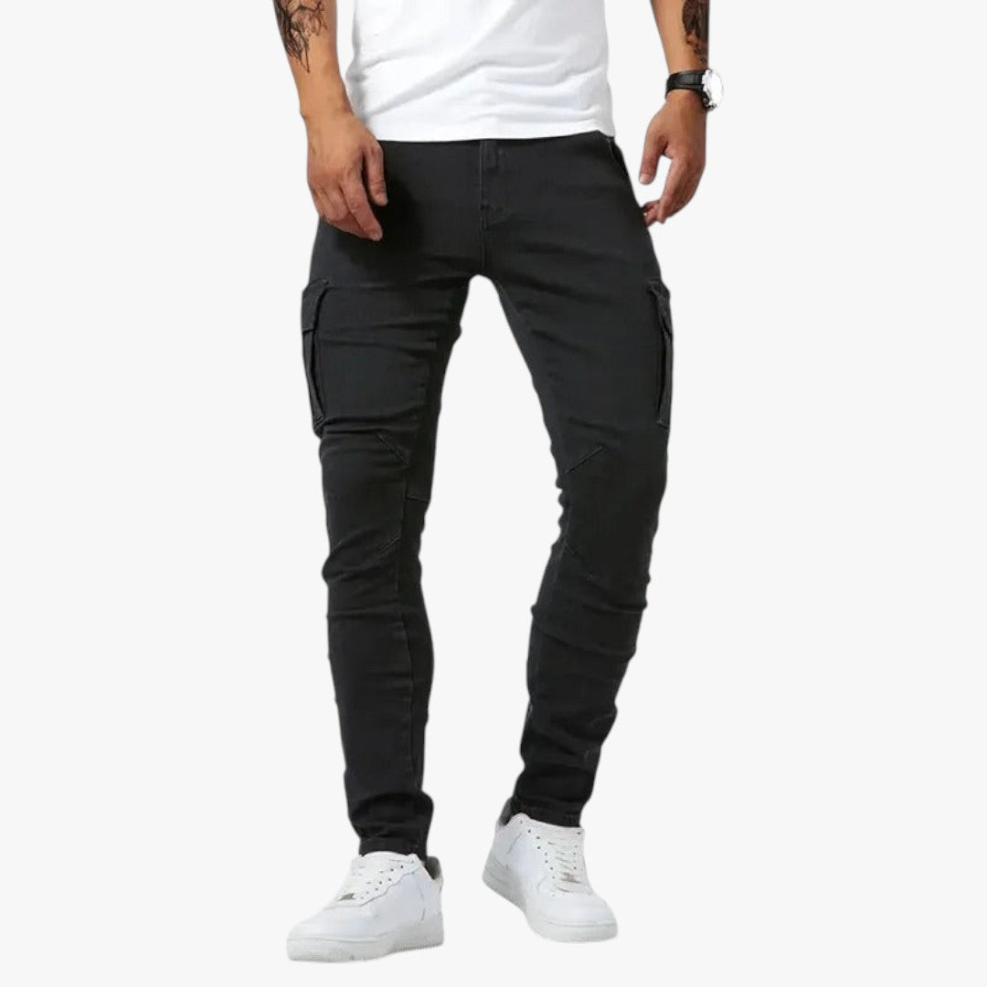 Miles & Luna Slim-Fit Cargo Pants for Men