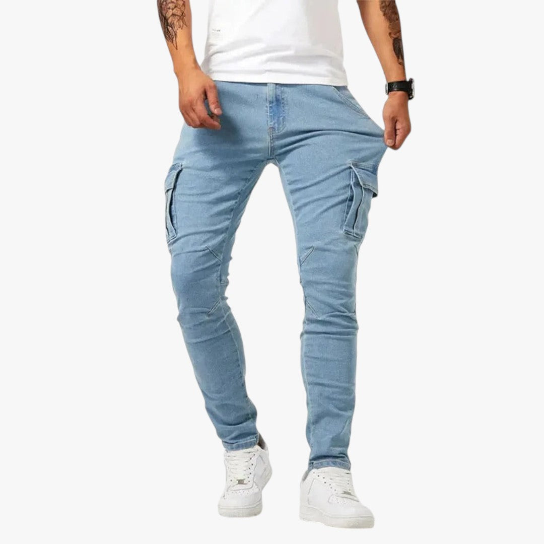 Miles & Luna Slim-Fit Cargo Pants for Men