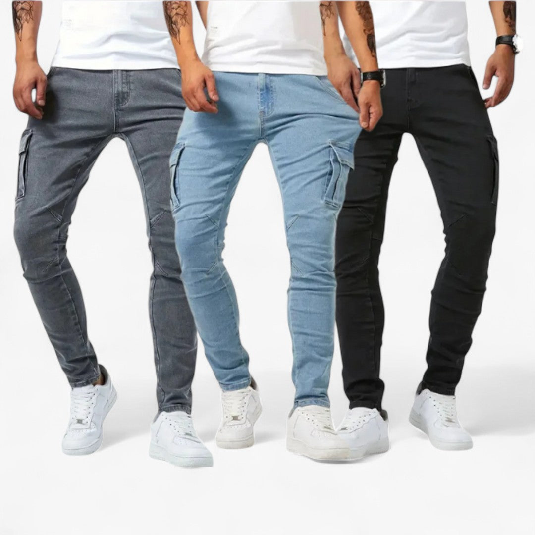 Miles & Luna Slim-Fit Cargo Pants for Men