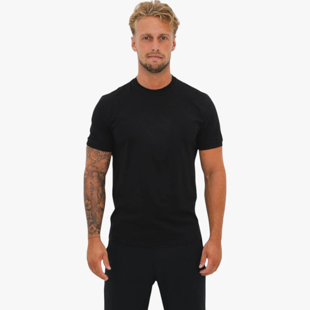 Miles & Luna Slim Fit T-Shirt with Soft Touch Minimalist Design for Men